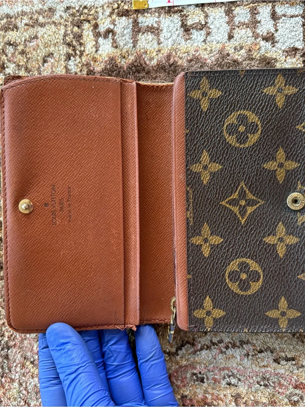 Louis Vuitton Monogram Continental Wallet in Brown
